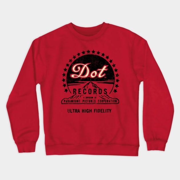 Dot Records Crewneck Sweatshirt by MindsparkCreative